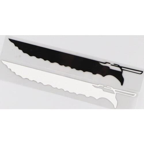 18CM*2.3CM Weapon Knife Creative Pattern Vinyl Decal Decoration Fashion Car Sticker 1A-0413