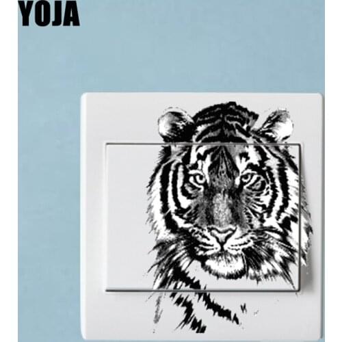YOJA Beast Vivid Switch Handsome Tiger Wall Sticker Room Decor Interesting Colored Cool 14ss0037