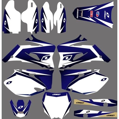 0019 New Style TEAM GRAPHICS BACKGROUNDS DECALS STICKERS Kits FIT For Yamaha YZ250F YZ450F YZ 250F 450F 2006 2007 2008 2009 Blue