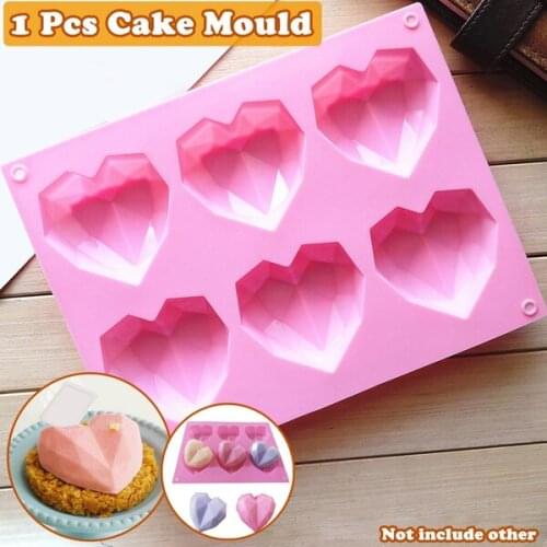 1 Pc Kitchen Cake Mould Diy Handmade Cake Jelly Chocolate Heart Shape Mold Baking Accessories
