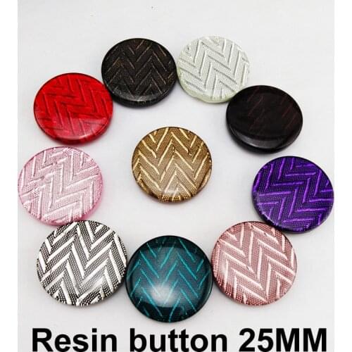 15PCS 25MM Shirt RESIN Coat Button Decoration Kids Sewing Clothes Accessory Round Sweater Buttons R-326