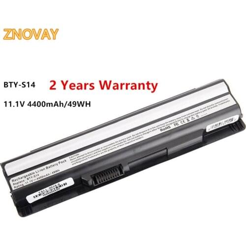 11.1V 4400mAh/49Wh BTY-S14 Laptop Battery for MSI CR650 CX61 CX650 FX700 GE60 FX400 FX600 FX620 40029150 E2MS110K2002 BTY-S15