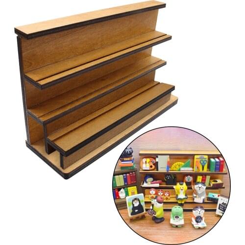 1:12 Doll House Accessories Mini Bathroom/ Kitchen Side Cabinet Miniature Display Shelf Accessories Storage Cabinet