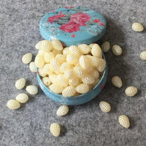 Straight hole hairdressing essential Water droplets waxberry ball shape pearl DIY originality handwork materia accessories 50g