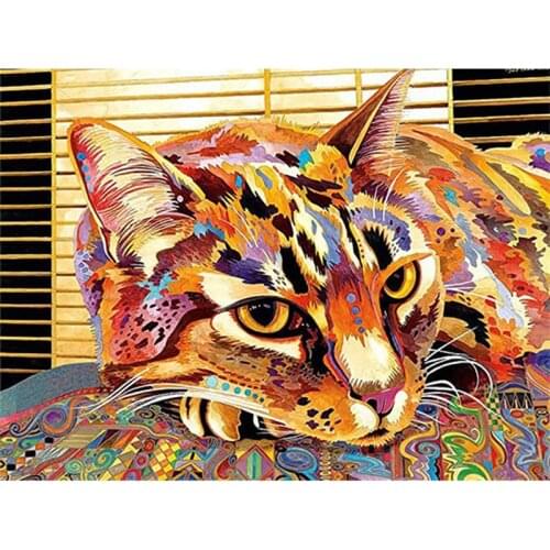 YI BRIGH 5D DIY Diamond Embroidery Cat Full Square Round Drill Diamond Painting Animal Mosaic Cross Stitch Handmade Gift