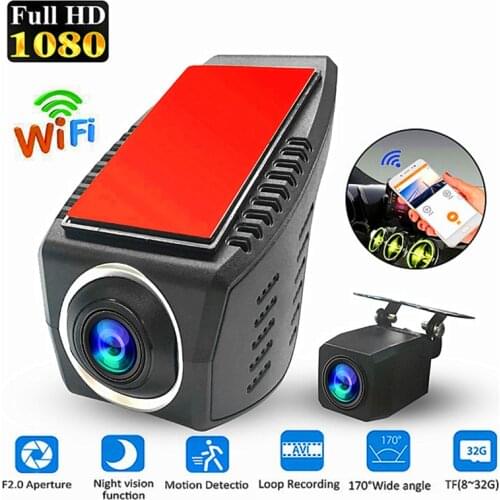 Car DVR Camera Full HD 1080P 170 Degree Dashcam Video Registrars for Cars Night Vision G-Sensor Dash Cam WIFI teyes Android iOS