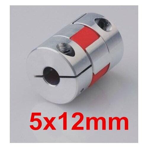 Free Shipping 5mm to 12mm Spider Shaft Coupling 5x12mm Jaw Flexible Coupling Precision Plum Coupler D25mm L30mm 4pcs/lot