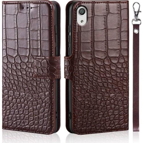 Case for Sony Xperia X Performance Case flip Crocodile texture leather case for Sony Xperia X Performance cover with card holder