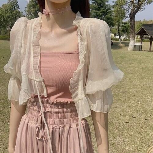 Women Spring Evening Wrap Scarf Ruffles Long Sleeves Jacket Prom Party Wraps 2021