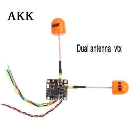 2020 AKK New Era Dual Antenna VTX Support both Smart Audio and Tramp Free Antennas FPV System