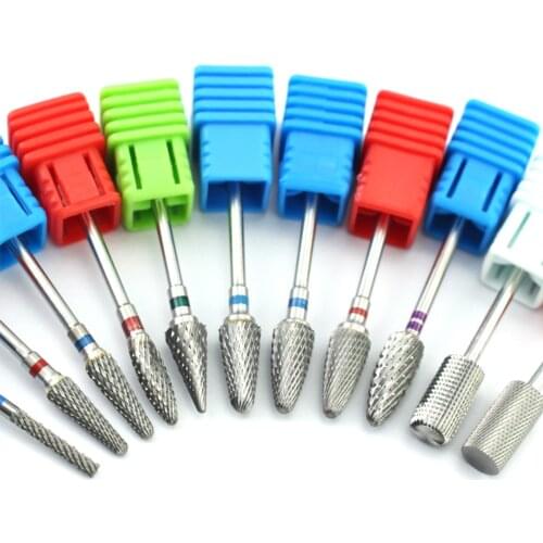 16 Type Carbide Nail Drill Electric Router Bits For Manicure Machine Milling Cutter Cuticle Clean Pedicure Nail Tools Accessory