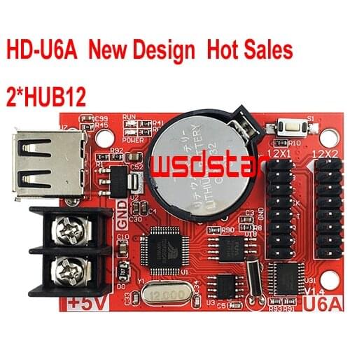 HD U6A New USB LED control card Single Color P10 LED Module P10 LED Display LED control card HD-U6A