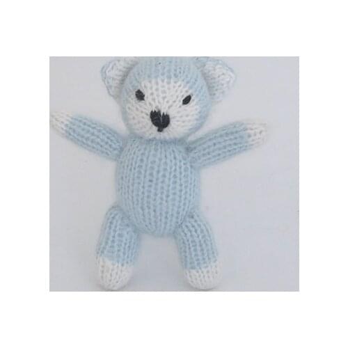 Lovely Newborn Stuffer Animal Toy Photo Prop Crochet Baby Angola Doll Vintage Newborn Teddy Bear Toy Photography Props