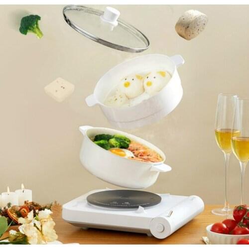 JRM0290 Japanese Tomoni Electric Cooker Multifunctional 3L Household Split Small Electric Hotpots Integrated Cooking Machine