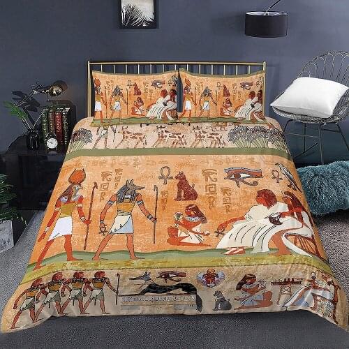 Indigenous People Bedding Set Duvet Cover Hippie Comforter Cover with Pillowcase Queen King Size Bedding