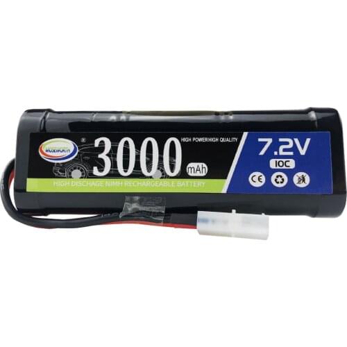 MOSEWORTH Ni-MH Battery 7.2V 3000mAh 10C Rechargeable Battery Environmental Protection For RC Helicopter RC Boat RC Truck