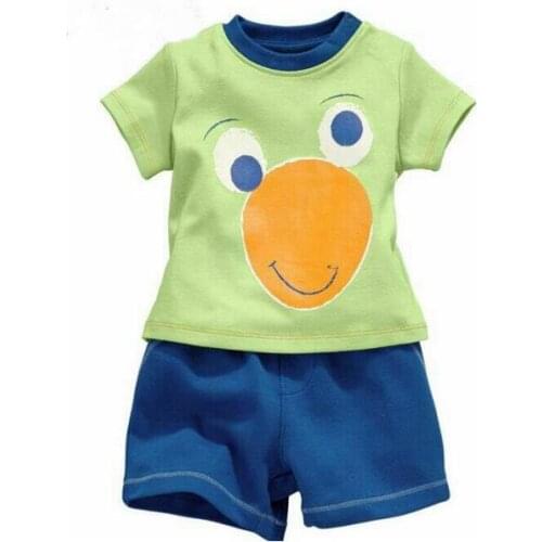 New Summer Children Pajamas Animal Cartoon Sleepwear Kids Clothes Set T-shirt Pyjamas Kids Toddler Baby Sleepwear For Boys Girls