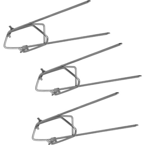 3x Fishing Pole Stand Support Fishing Rod Tackle Metal Holder Tool Adjustable