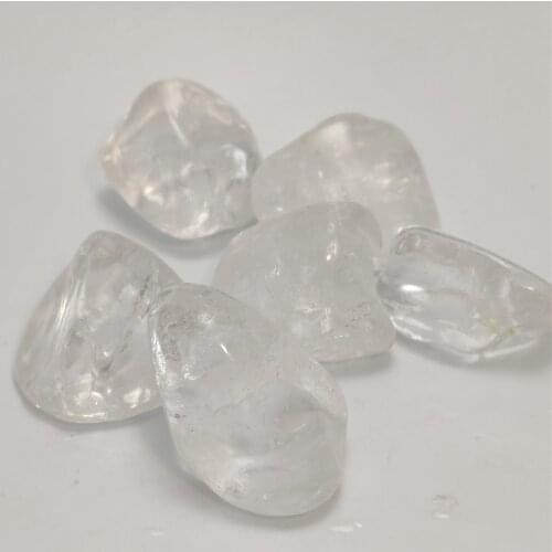 Clear Quartz Tumble Stones Polished Healing Crystal Gemstones Fen Shui Stone Fish Tank Aquarium Decor Reiki Healing Stones