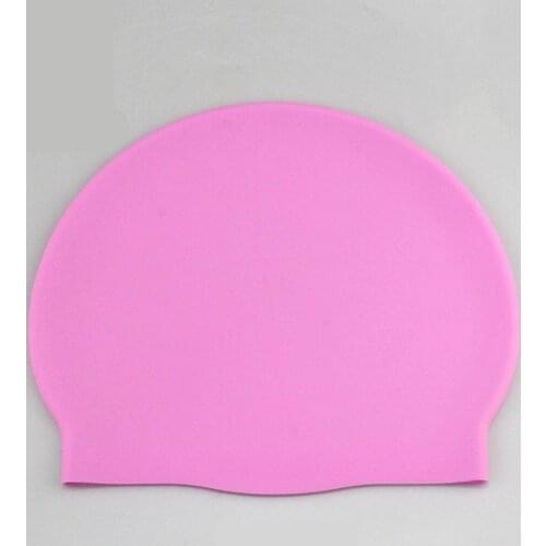 Adult Silicone Swimming Cap Increase Thicker Waterproof High Elastic Ladies Long Hair Silicone Cap