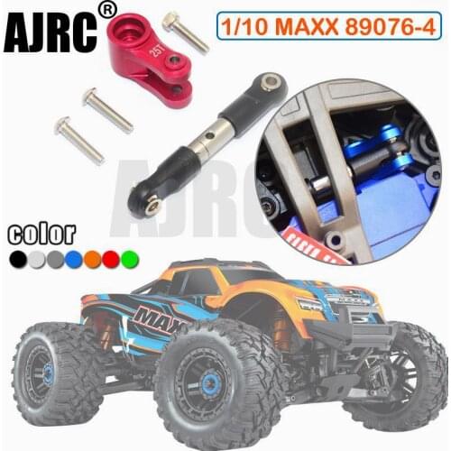TRAXXAS 1/10 MAXX MONSTER TRUCK 89076-4 Aluminum alloy steering arm Servo arm +stainless steel tie rod set Replace #8947