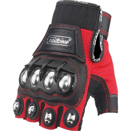 Outdoor half-finger gloves Reinforced Knuckle Motorcycle Gloves Powersports Racing Textile Safety Touch Screen Gloves