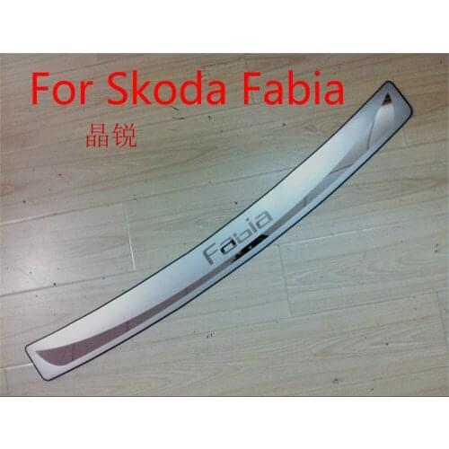 High quality Car styling stainless steel Rear bumper Protector Sill For Skoda Fabia Octavia Rapid Superb car accessories