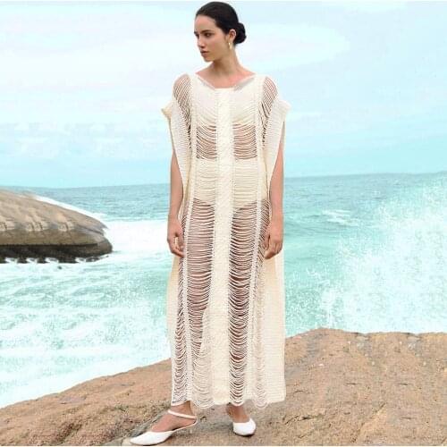 Women Knit Hollow Bathing Suit Cover ups Sarong Beach Bikini Cover up Tunic Swimsuit cover up Womens Swimwear Bikini Cover