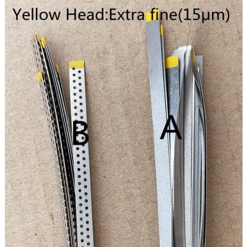 Dental Stainless Steel Diamond Polishing Finishing Strips Sand Yellow Extra Fine 15μm