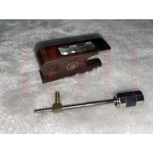 1PC of Snakewood nickel silver violinFrog fit 4/4 Violin Bow Abalone Full Lined