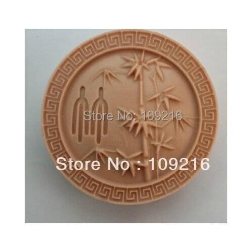 1pcs Bamboo(Zx1560) Silicone Handmade Soap Mold Crafts DIY Mold