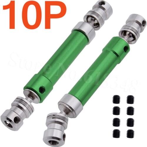 10pcs 90mm-125mm Duty Metal Universal Driven Dogbone Drive Shaft For Radio Control RC Car 1/10 Rock Crawler Truck Upgrade Parts