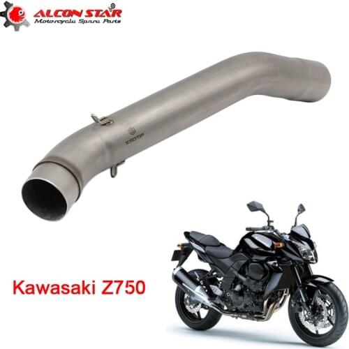 Alconstar For Kawasaki Z750 Motorcycle Exhaust Middle Pipe Connect Pipe Muffler Escap Link Pipe Middle Section Adapter Pipe