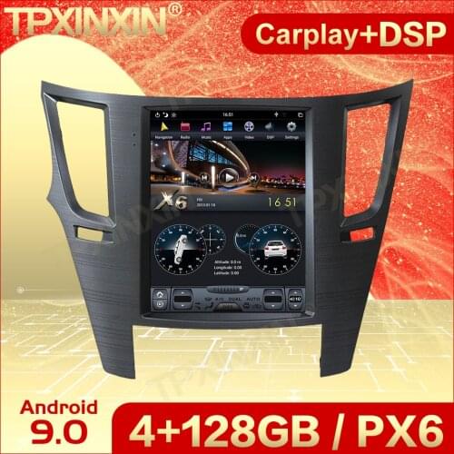 Carplay 2 Din Android 9 Tesla Multimedia Stereo For Subaru Legacy Outback 2009 2010 2011 2012 2013 2014 BT Navi Video Head Unit