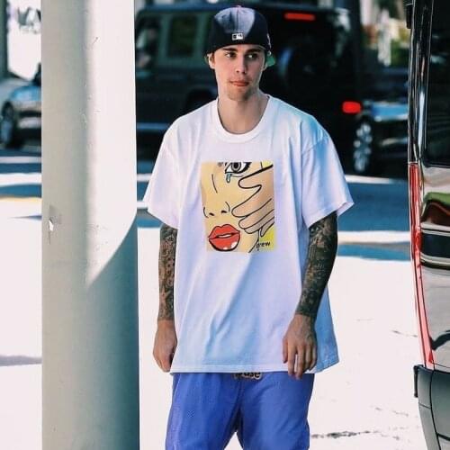 DREW T Shirt Summer 100% Cotton Men O-neck T-shirt Male Womens tshirt Short Sleeve High Quality Tops HOUSE JUSTIN Crying Girl