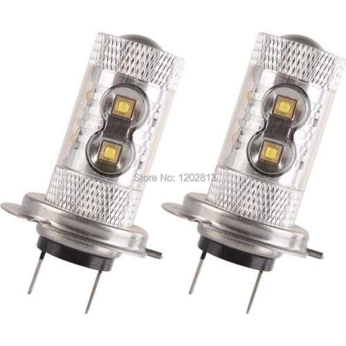 Economical Item!6000K Super Bright 12V-24V 50W H7 PX26D LED White Fog Light Bulb For Car Driving DRL Lamp Automotive Lighting