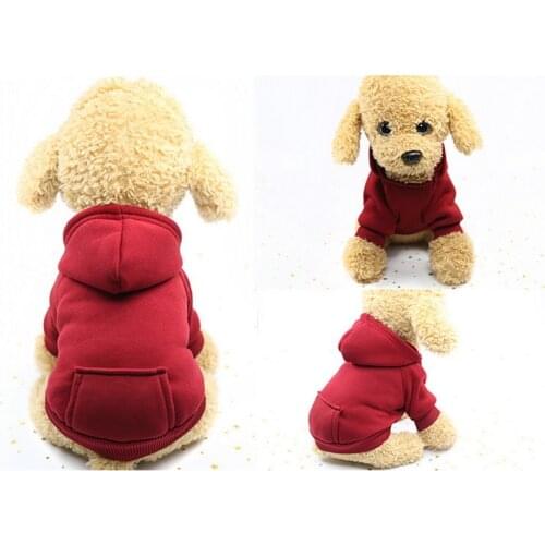 Pet Dog Hoodie Coat Soft Fleece Winter Warm Puppy Clothes Dog Sweat shirt Dog Costume For All Dogs Pet Supplies Puppy Clothes