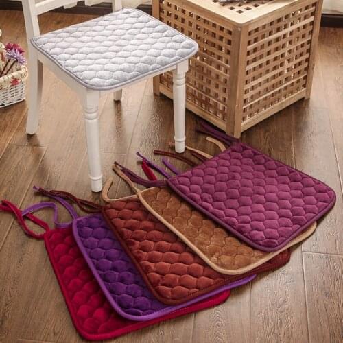 Modern Style Cushion Flannel Pad Mat For Winter Student Home Dining Room Seat Mat Office Chair Cushion Breathable Thin Cushions