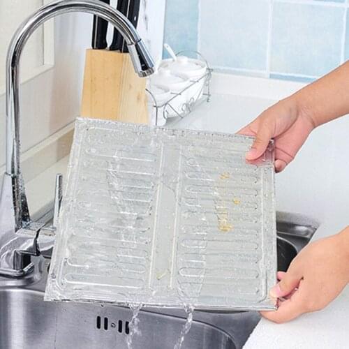 Kitchen Splash Proof Baffle Foldable Oil Splash Screen Cover Shield Guard Aluminium Foil Plate for Gas Stove E7