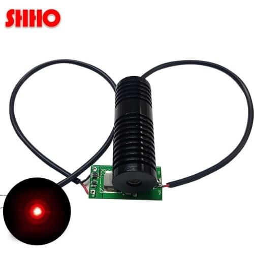 High brightness 638nm 1200mw red dot laser module laser head industrial class adjustable spot DIY machine sight customizable