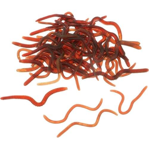 Simulation Lobster Design Bionic Soft Silica Gel Earthworm Fishing Lure Lifelike Bait