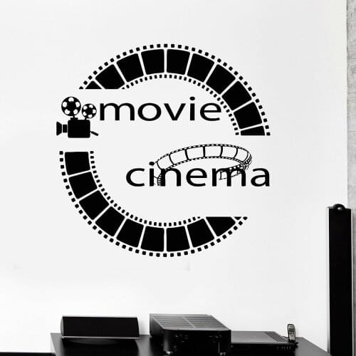 Wall Decor Vinyl Decal Film Cinema Movie Cinemaddict Wall Stickers Mural Removable Posters Home Decorations Entertainment P261