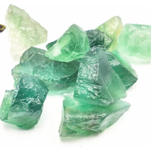 Natural Green Stone Amazonite Green Mica Aventurine Qinghai Jadeite Fluorite Mineral Specimens Carving Material Stone