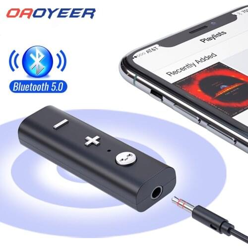 Oaoyeer 3.5mm Bluetooth 5.0 Receiver For Jack Earphone Wireless Adapter Bluetooth Aux Audio Music Transmitter For Headphone