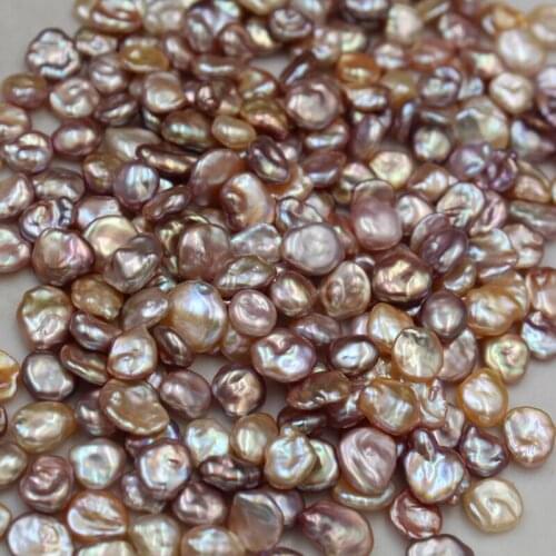 Wholesale 7-9mm Big Size Real Natural Freshwater Loose Pearls Baroque Shape No Hole, 10pcs/lot