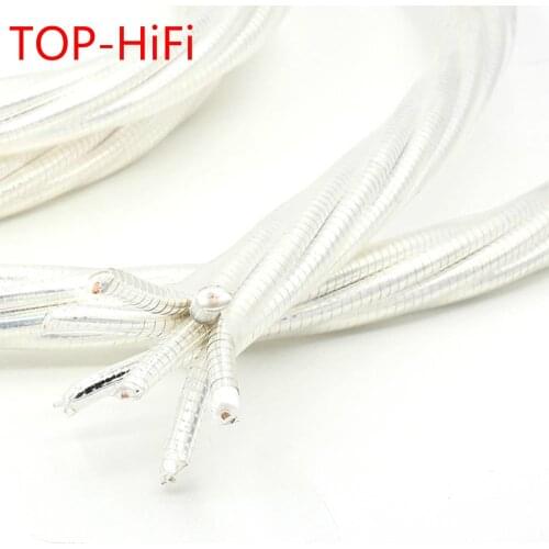TOP-HiFi 7N OFC Silver Plated Cord Nordost Odin Bulk Hi-End Audio Power Wire Reference Amplifier CD Player Power Cord Cable