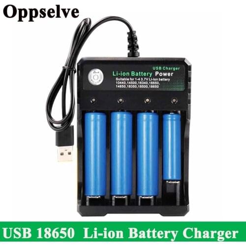 Universal Battery Charger for Rechargeable Batteries 10440 18350 18650 16340 16650 3.7V Rechargeable Lithium Battery Charger