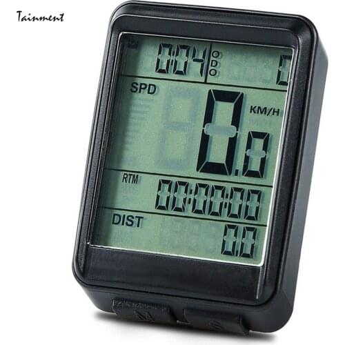 2.1 Inch Bike Wireless Computer Riding Bicycle Odometer Cycling Speedometer Stopwatch Backlight or Bike Computer Camera Holder
