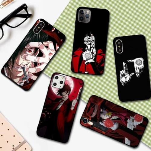 YNDFCNB Anime Hellsing Alucard Phone Case for iPhone 11 12 pro XS MAX 8 7 6 6S Plus X 5S SE 2020 XR cover
