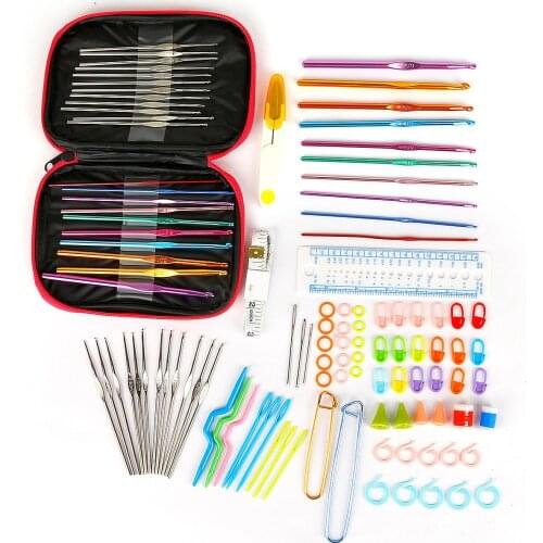 1Set Waving Sewing Tools Pack Crochet Hooks Needles Yarn Weave Set For DIY Knitting Crafts Wool Handmade Accessories